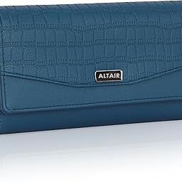Women's Multi-Pocket Wallet, Clutch, and Purse - Elegant Organizer with Phone, Cash, Cosmetic Slots, and Card Holders (Blue)-image-116
