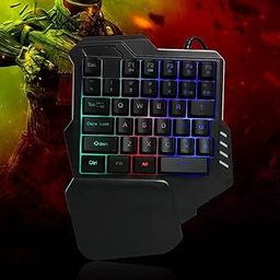 UBERSWEET® Game Keypad, 35-Key Keypad LED Color Backlight Clearly Identified One-Handed for E-Sports [video game]-25
