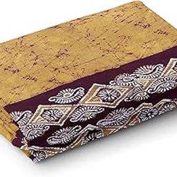 Men cotton lungi (unstitched, yellow, pure cotton, batik print, 2 meter)-picture-11