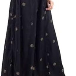 Rayon Gold Print Skirt Palazzo || Free Size || Rayon Palazzo || Skirt Palazzo || GOLDPRINT Skirt Palazzo || Free-Size-36