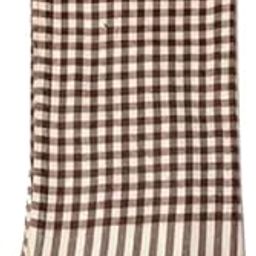 Check Brown White Shawl-image-42
