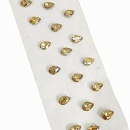 Golden Leaf Stone Stud Stickon Hair Accessories for Styling Wedding Hair for Women and Girls -Pack of 20-image-30