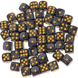 HEAVENGLOW 2x50Piece/Set D6 Round Corner Dice 16mm for Party Role Playing Game Toy Black | Accessories | Role Playing Games | Games-image-39