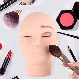 ELITEWAVE Makeup Practice Face Board, face dummy for makeup practice , Practice Skin Board, for Makeup Practice Mask Skin Face Eye Makeup Practice for Beginner Makeup Artist The Perfect Makeup (1 - Pcs, SKIN)-32