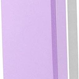 LOOM TREE® Yoga Block EVA Gym Brick for Fitness Pilates Exercise Purple Light Gray | 1 Piece Yoga Block-picture-31
