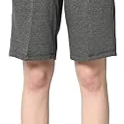 mack jonney Women's Regular Fit Cotton Short for Gym and Home Wear-D12__Anthra__01-P-picture-7