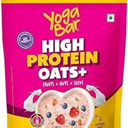 Yogabar High Protein Oats 850gm, Fruit & Super Seeds | 23g Protein, Breakfast Cereals Oatmeal For Weight Management | Complete and Pure Protein Blend with Whey + Soy-30