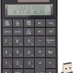 Calculator with Numeric Keyboard, 2 in 1, 29 Keys, 2.4 GHz Ergonomic USB Wireless Numeric Keyboard, Solar Charging Calculator, for Laptops, Banks, Schools, Businesses-23