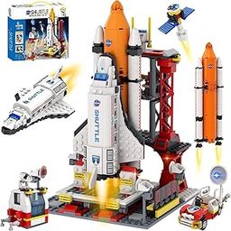 Bestie toys Space Shuttle Toys Building Sets(682+Pieces), STEM Spaceship Building Kit Toy with Space Transport Rocket&Airplane Launcher,Best STEM Toys for 6 7 8 11 12+ Year olds Boys-33
