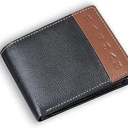 bagman Men's Wallet - Genuine Leather Bi-fold Wallet | RFID Protected - Wallet for Men | 6 Card Slots, 2 Secret Compartments, 2 Currency Slots | Premium Men's Leather Wallet (Black)-picture-0