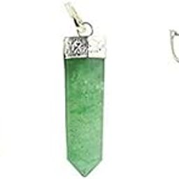 Set of Clear Quartz Amethyst Green Aventurine Crystal Healing Pendant for Men and Women-image-69