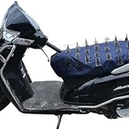 Hari Motorbike/Activa Seat Spike Cover | UV Protection | Animal & Bird Guard, For Bike,Blue-image-2