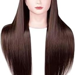 bnf® Hairdressing Training Head Multipurpose for Barber Shop Cutting Conditioning dark brown Health & Beauty | Salon & Spa Equipment | Hair & Makeup Mannequins-image-12