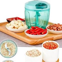 Hand HELD Vegetable Chopper Slicer with 5 Blades 1000ml-image-75
