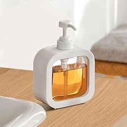 300ml Plastic Hand Soap Dispenser with Pump, Liquid Soap Dispenser for Bathroom, Kitchen, Sink, Wash Basin (Multi Colour) (Pack of 1)-image-96