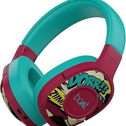 boAt Rockerz 550 Bluetooth Wireless Over Ear Headphones with Upto 20 Hours Playback, 50MM Drivers, Soft Padded Ear Cushions and Physical Noise Isolation with Mic (Maroon Maverick)-32