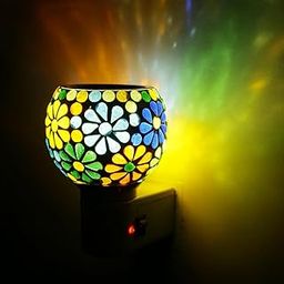 Camphor Diffuser Burner|Kapoor dani Electrical Camphor|Ceramic Aroma Diffuser | Kapoor Dani Night Lamp Essential Oil Camphor Burner for Fragrance with Switch On|Off Button for Heating (111)-image-11