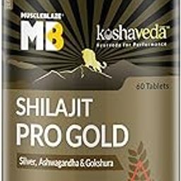 Shilajit Pro Gold by MuscleBlaze (60 Tablets) | Fortified with 24 Carat Gold, Shilajit, Ashwagandha & Gokshura | For Strength, Stamina & Recovery-18