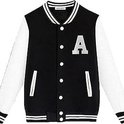 Unisex Adult Cotton Blend Standard Length Letterman Jacket-10