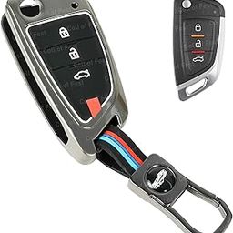 Coll of Fest Metal Silicon Key Cover Compatible with Xhorse DF Model Universal Remote 3 Button Flip Smart Key Special Feature Visible in Low-Light Conditions-image-71
