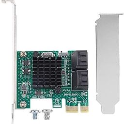 Sata Card Pcie Sata Expansion Card Sata 3.0 Expansion Card 4 Port Pcie to Sata 3.0 Expansion Controller Card Adapter 6G-24