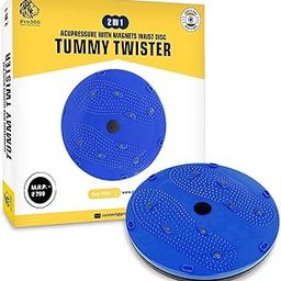 Waist Disc Twist Board with Acupressure, Magnets Reflexology, 140 Kg Capacity, Tummy Twister, 5 in 1 Slimming-image-27