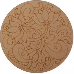 Cloudzy PRE Marked Wooden MDF Art and Craft Marking Wooden Plate Creative Paint Board for Crafts Work Artistic DIY Work Art (Design_4)-22