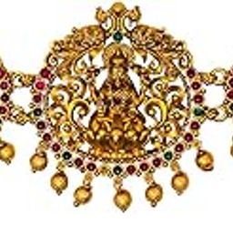 Gold-Plated Lakshmi Vaddanam Waist Belt for Women | Traditional Bridal Temple Kamarband Jewelry 16007-image-7
