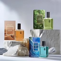 Luxury Perfume Gift Set, 50ml Each, Depth of Ocean, Rain Forest & Dune Fragrances, 3-Pack EDT-picture-55