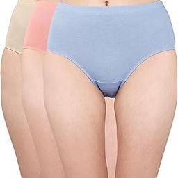 Women's High Waist Full Coverage Solid Stretch Cotton Hipster Panty (Pack of 3)-image-51