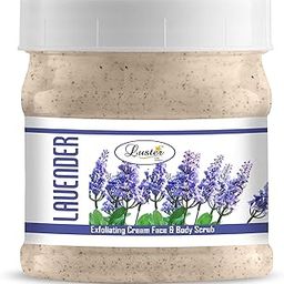 Luster Lavender Face & Body Cream Scrub | Made With Natural Ingredients | Helps Tan Removal & Deep Cleansing | For Women & Men (Paraben & Sulfate Free)-500ml-27