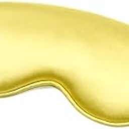 AUGEN Mulberry Silk Eye Mask, Super Smooth Sleep Mask And Blind Fold (4, Gold, Pack of 1)-picture-35