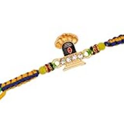 Shiv Ji Rakhi – Designer Bracelet Thread for Brother with Raksha Sutra Dhaga | Traditional Ethnic Rakhi Band-image-22