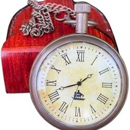 Vintage Indian Style Pocket Watch Pendant Antique Metal Design for Men & Women with Long Chain Special Birthday Gift for Husband, Frinds & Family-image-28