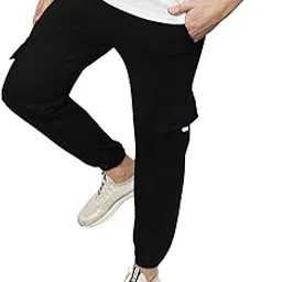 kraasa Men's Stylish Relaxed Regular Fit Cargos Trousers-picture-32