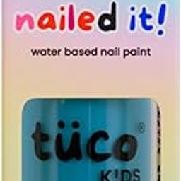 Tuco® Kids Water Based Safe Nail Polish for girls | Easy to Peel Off, Non Toxic, Natural & Safe for Kids | Play Safe with Chemical Free Nails for Daughters | Pack of 1x10ml | Blue-image-24