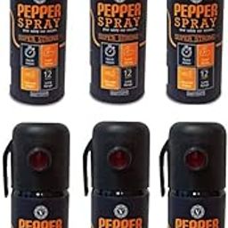Viewers Self Defense, Protection & Safety Pepper Spray for Men & Women |Pepper Spray (330ML Pack of 6 Black)-image-30