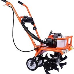BKR® Heavy Duty Power Tiller - 2 Stroke 68 CC 3.5 HP Engine for Efficient Soil Cultivation- LG0568-8