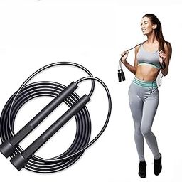 Skipping Rope For Men Gym Women Kids Adjustable Jump Freestyle Freestyle Skipping Rope (Black, Length: 287 cm)-picture-10