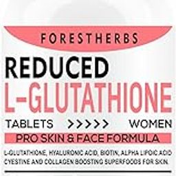 FORESTHERBS Glutathione Tablets For Skin Whitening With Vitamin C, Biotin, Alpha Lipoic Acid, Hyaluronic Acid, Collagen Supplements, L-Glutathione Builder For Women-60 Glow Tablet (No Capsule Pack 1)-5