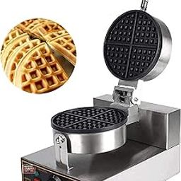 Waffle Maker Machine – Round Shape 4 Slot Electric Waffle Maker for Commercial & Home Use – Non-Stick Plates, Fast Cooking for Café, Restaurant & Shop-13