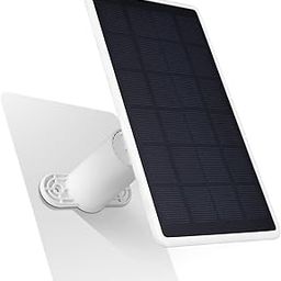 Wasserstein Solar Panel for SimpliSafe Wireless Outdoor Security Camera - Powerful SimpliSafe Outdoor Camera Solar Panel (White, 1 Pack)-image-54