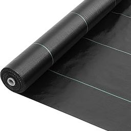 UMIGARDEN 3ft x 100ft Weed Barrier Landscape Fabric, 3.2OZ Heavy Duty Weed Block Gardening Mat, Easy Setup Woven Weed Control Mulch for Landscaping Ground Cover, Geotextile Fabric, Weed Barrier Fabric-image-99