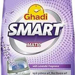 Ghadi Smart Matic | Advanced Top & Front Load Detergent Powder | Lavender Fragrance | Tough on Stains | Gentle on Fabrics | 1 kg Super Saver Pack-image-51