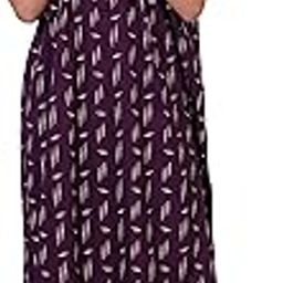 Women's Cotton Printed Maternity Nighty/Feeding Nighty/Pregnancy Night Gown/Nursing Nighty with Zippers for Nursing Pre and Post Pregnancy Nighty for Women-image-91