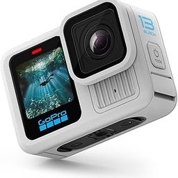 GoPro HERO13 Black in Polar White Limited Edition - Waterproof Action Camera with 5.3K60 Video, 27MP Photo + Compatability with HB-Series Lenses(1-Yr International+1-Yr India Warranty)-27