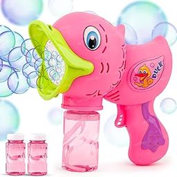 Zest 4 Toyz Bubble Gun for Kids | Duck Bubble Blowing Toy with Bubble Solution | Bubble Shooter Duck Design Easy-to-Use for Boys and Girls - Pink-27