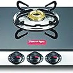 Prestige Marvel Plus Manual Ignition Aluminium, Glass Top 3 Burner Gas Stove, (Black)-image-1