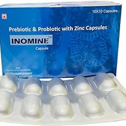 INOMINE Capsule | Digestive Health Supplement with Prebio C, Probio C and Zinc, Supports Gut Health and Immunity-image-24