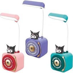 LIGHTER HOUSE Cutest Newest Kuromi Table Lamp with inbuilt Pencil Sharpener for Home Office LED Desk Lamp Random Colour (01 PC.)-image-17